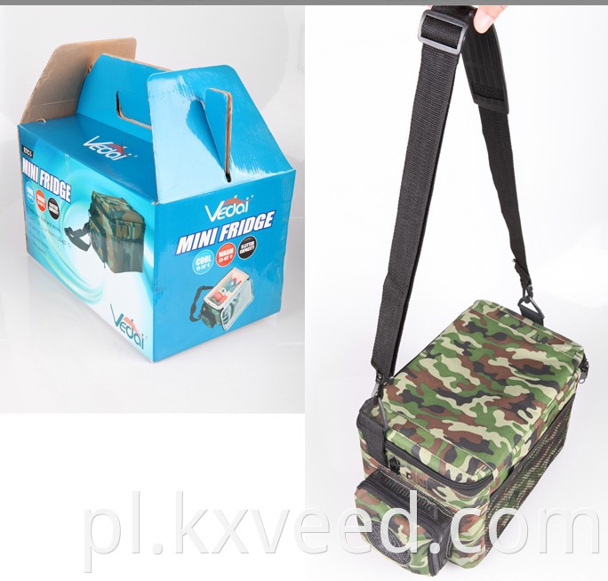 5lblack Portable mini camping lodówka izolowana chłodnica DC12V
